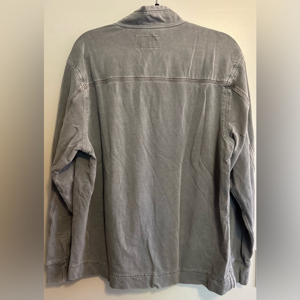 Men's Gray True Grit Quarterzip - Picture 3 of 3